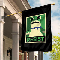 Frog Resist Poster Graphic Garden Flag Portland Resistance Protest Minimalist - Wonder Print Shop
