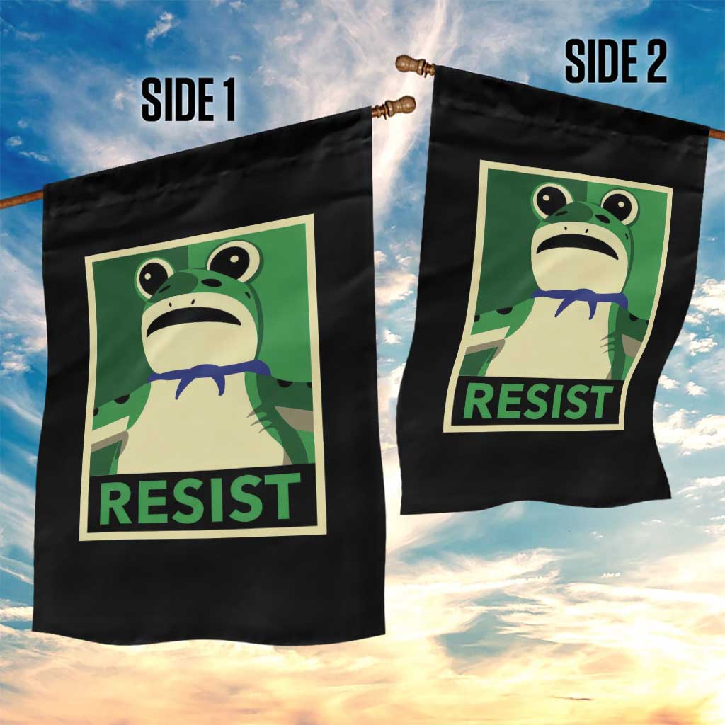 Frog Resist Poster Graphic Garden Flag Portland Resistance Protest Minimalist - Wonder Print Shop
