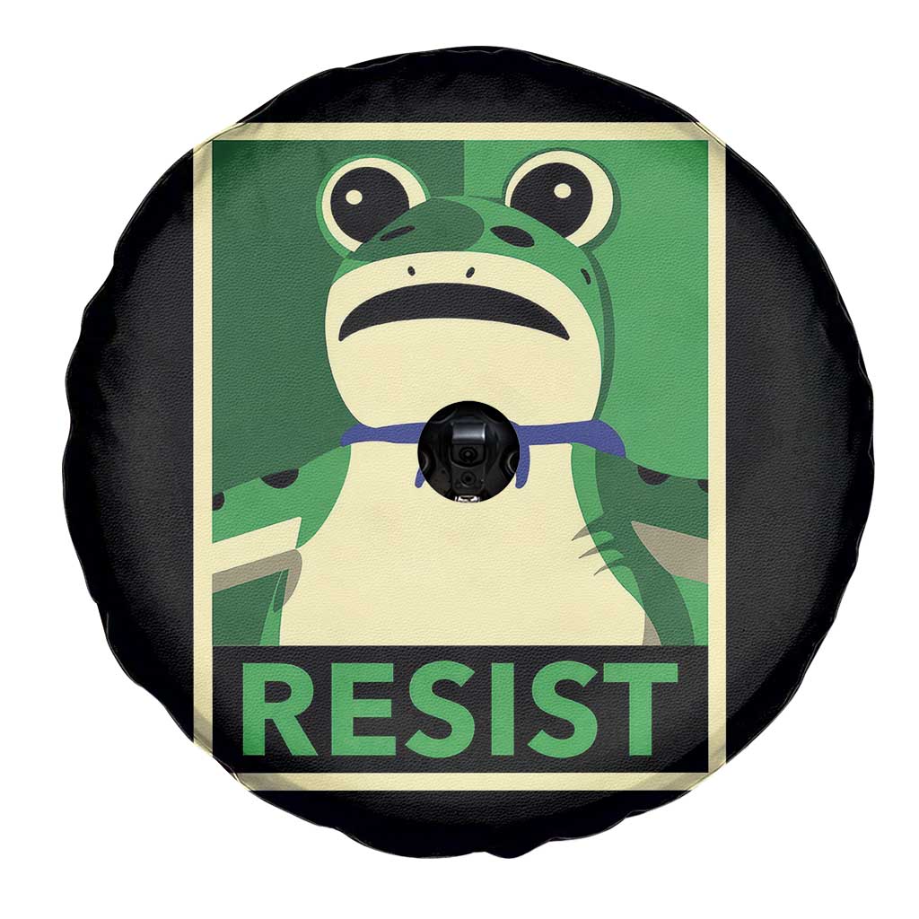 Frog Resist Poster Graphic Spare Tire Cover Portland Resistance Protest Minimalist - Wonder Print Shop