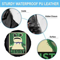 Frog Resist Poster Graphic Spare Tire Cover Portland Resistance Protest Minimalist - Wonder Print Shop