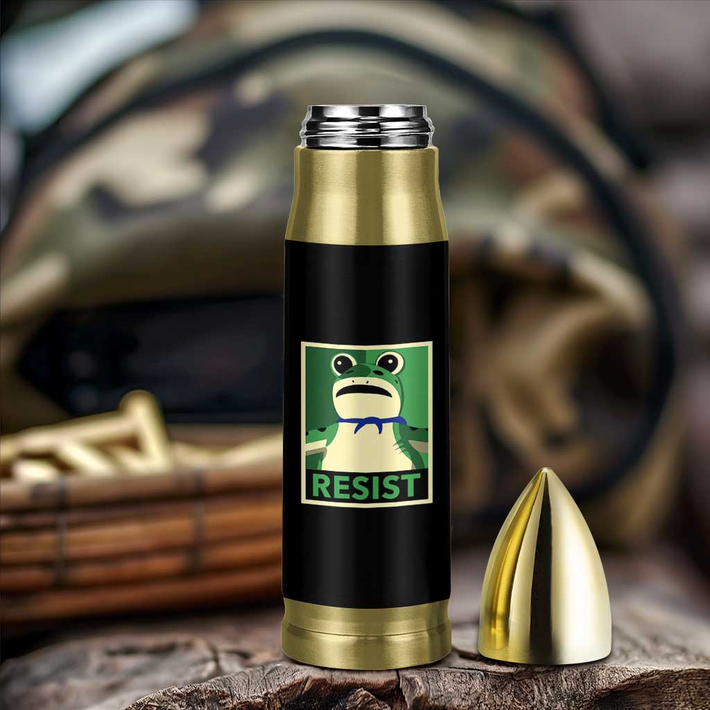 Frog Resist Poster Graphic Bullet Tumbler Portland Resistance Protest Minimalist - Wonder Print Shop