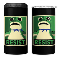 Frog Resist Poster Graphic 4 in 1 Can Cooler Tumbler Portland Resistance Protest Minimalist - Wonder Print Shop