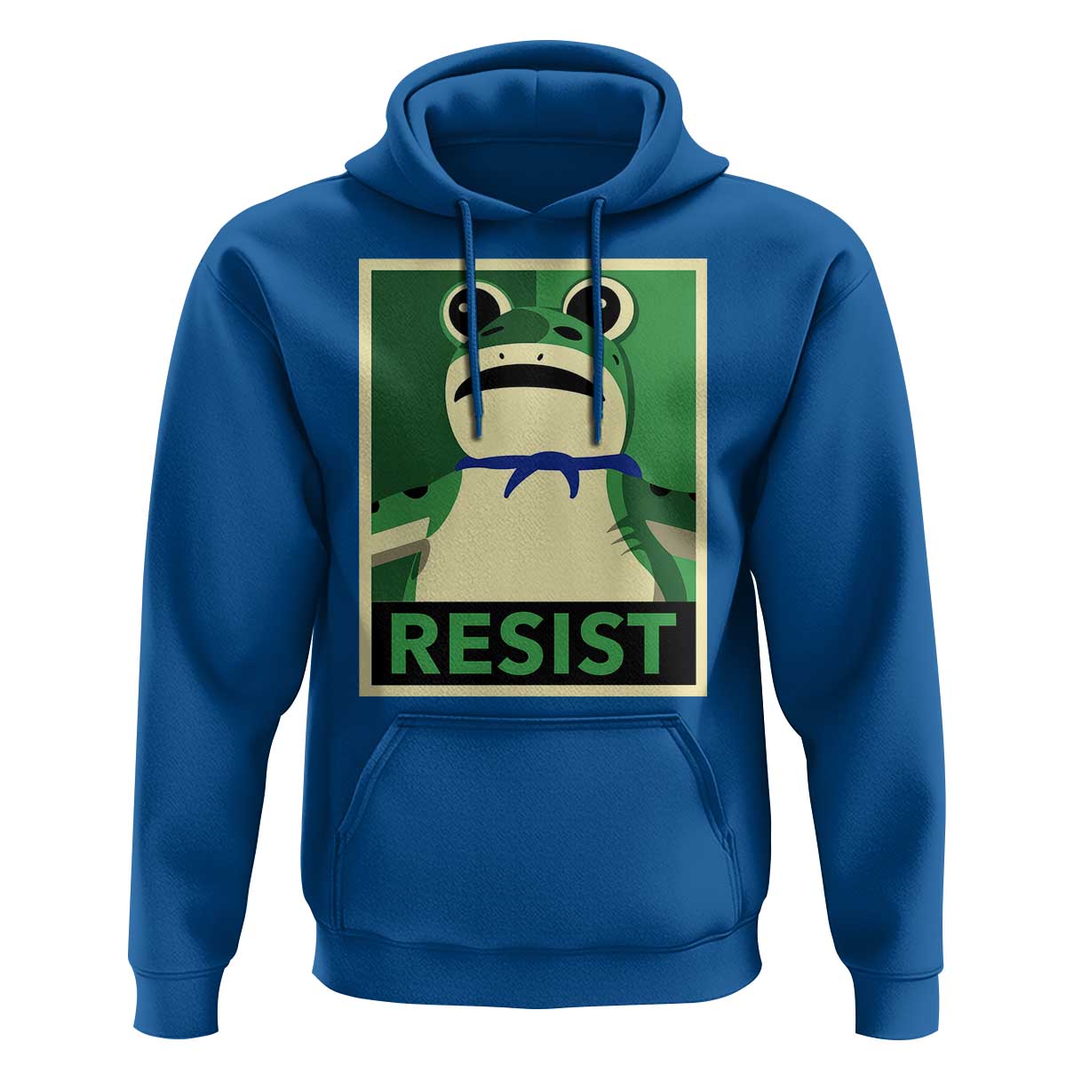 Frog Resist Poster Graphic Hoodie Portland Resistance Protest Minimalist - Wonder Print Shop