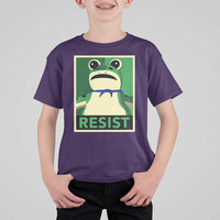 Frog Resist Poster Graphic T Shirt For Kid Portland Resistance Protest Minimalist - Wonder Print Shop