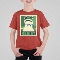 Frog Resist Poster Graphic T Shirt For Kid Portland Resistance Protest Minimalist - Wonder Print Shop