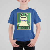 Frog Resist Poster Graphic T Shirt For Kid Portland Resistance Protest Minimalist - Wonder Print Shop