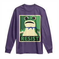 Frog Resist Poster Graphic Long Sleeve Shirt Portland Resistance Protest Minimalist - Wonder Print Shop