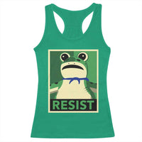 Frog Resist Poster Graphic Racerback Tank Top Portland Resistance Protest Minimalist - Wonder Print Shop