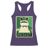 Frog Resist Poster Graphic Racerback Tank Top Portland Resistance Protest Minimalist - Wonder Print Shop