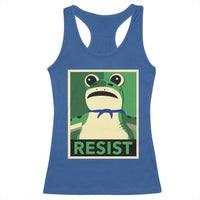 Frog Resist Poster Graphic Racerback Tank Top Portland Resistance Protest Minimalist - Wonder Print Shop
