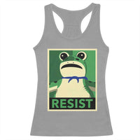Frog Resist Poster Graphic Racerback Tank Top Portland Resistance Protest Minimalist - Wonder Print Shop