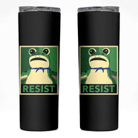 Frog Resist Poster Graphic Skinny Tumbler Portland Resistance Protest Minimalist - Wonder Print Shop