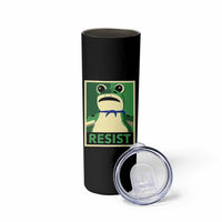 Frog Resist Poster Graphic Skinny Tumbler Portland Resistance Protest Minimalist - Wonder Print Shop