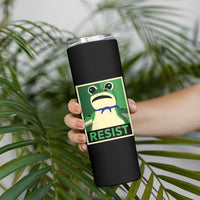 Frog Resist Poster Graphic Skinny Tumbler Portland Resistance Protest Minimalist - Wonder Print Shop