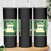 Frog Resist Poster Graphic Skinny Tumbler Portland Resistance Protest Minimalist - Wonder Print Shop