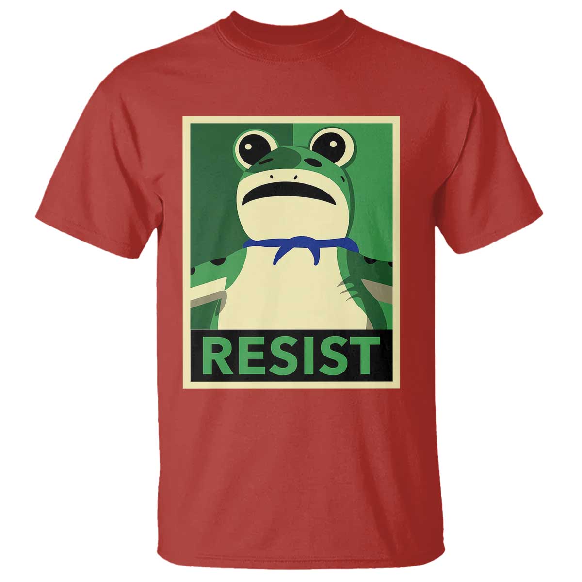 Frog Resist Poster Graphic T Shirt Portland Resistance Protest Minimalist - Wonder Print Shop