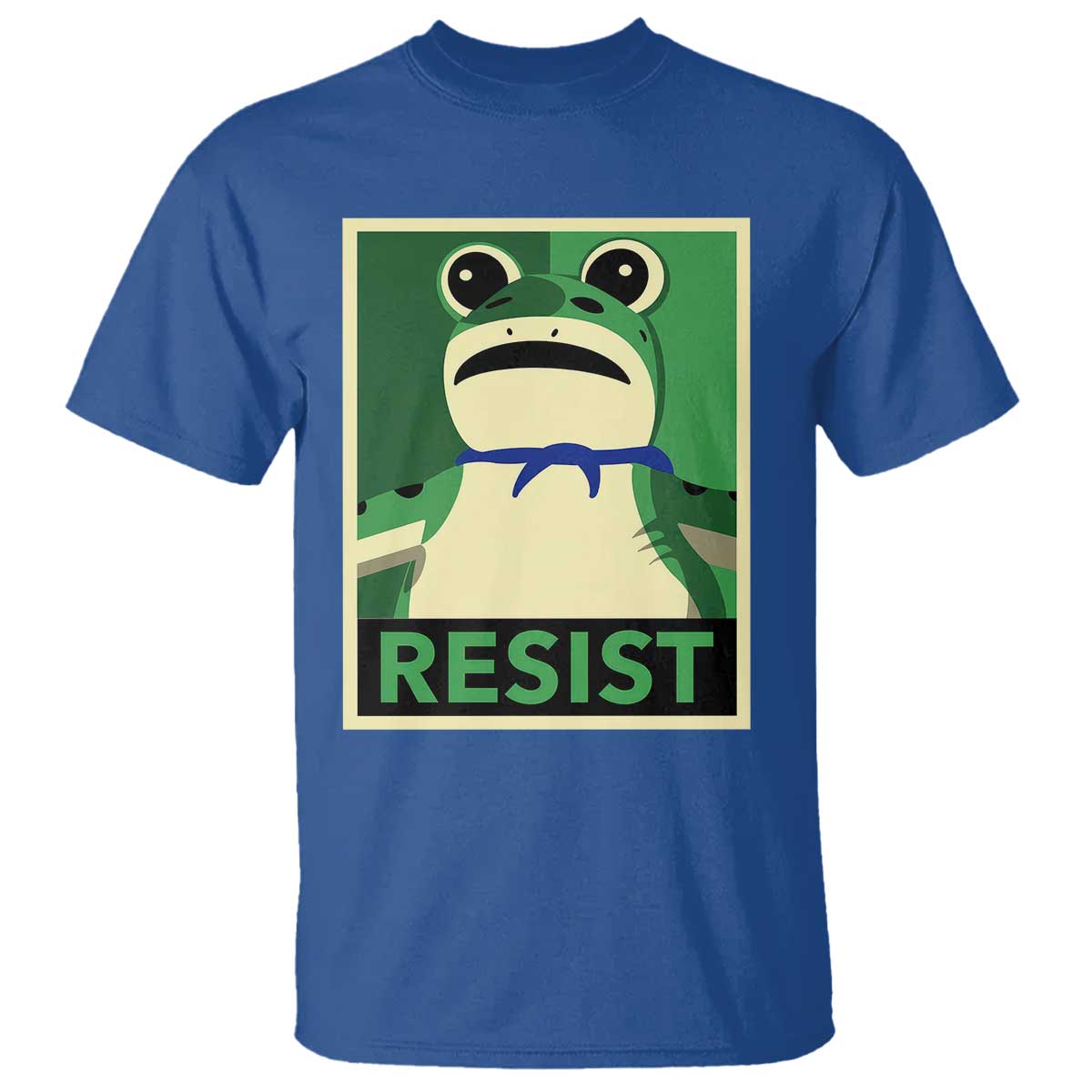 Frog Resist Poster Graphic T Shirt Portland Resistance Protest Minimalist - Wonder Print Shop