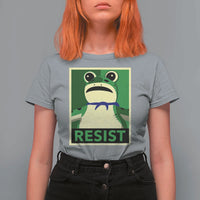 Frog Resist Poster Graphic T Shirt For Women Portland Resistance Protest Minimalist - Wonder Print Shop