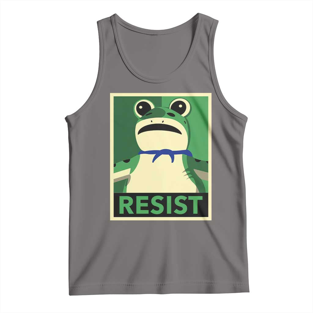 Frog Resist Poster Graphic Tank Top Portland Resistance Protest Minimalist - Wonder Print Shop