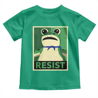 Frog Resist Poster Graphic Toddler T Shirt Portland Resistance Protest Minimalist - Wonder Print Shop