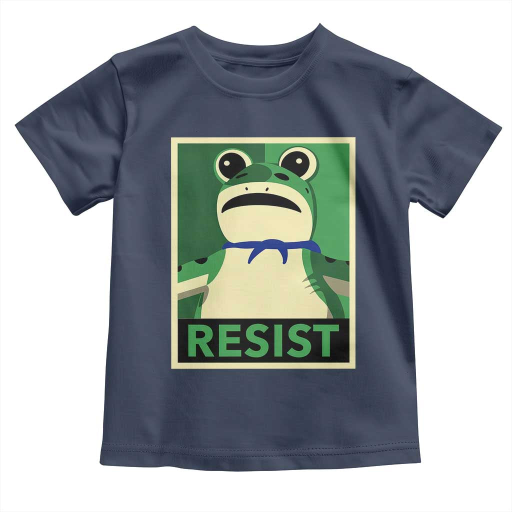Frog Resist Poster Graphic Toddler T Shirt Portland Resistance Protest Minimalist - Wonder Print Shop
