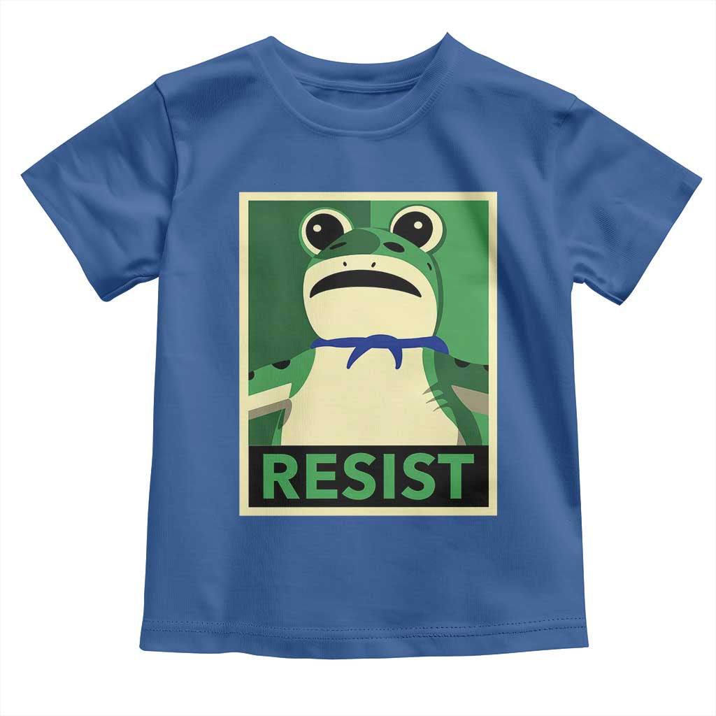 Frog Resist Poster Graphic Toddler T Shirt Portland Resistance Protest Minimalist - Wonder Print Shop