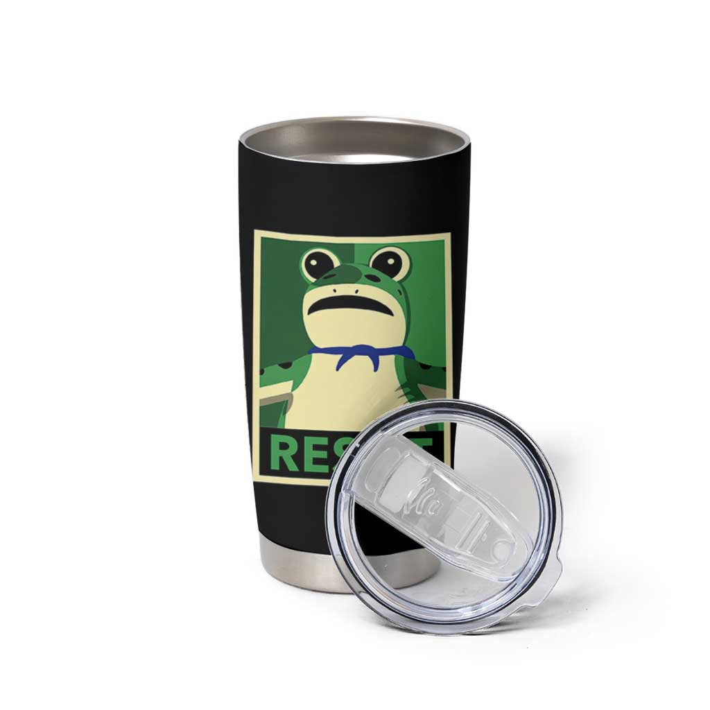 Frog Resist Poster Graphic Tumbler Cup Portland Resistance Protest Minimalist - Wonder Print Shop