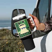 Frog Resist Poster Graphic Tumbler With Handle Portland Resistance Protest Minimalist - Wonder Print Shop