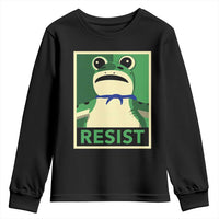 Frog Resist Poster Graphic Youth Sweatshirt Portland Resistance Protest Minimalist - Wonder Print Shop