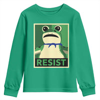 Frog Resist Poster Graphic Youth Sweatshirt Portland Resistance Protest Minimalist - Wonder Print Shop