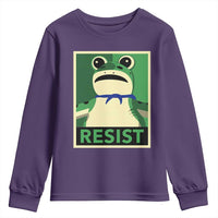Frog Resist Poster Graphic Youth Sweatshirt Portland Resistance Protest Minimalist - Wonder Print Shop