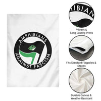 Amphibians Against Fascism Garden Flag Anti-Fascist Frog Logo Portland Protest - Wonder Print Shop