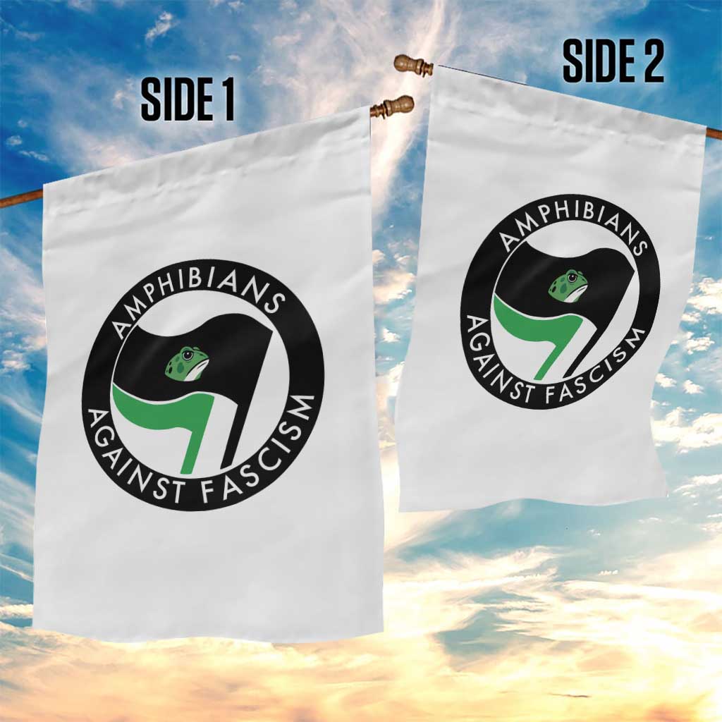 Amphibians Against Fascism Garden Flag Anti-Fascist Frog Logo Portland Protest - Wonder Print Shop