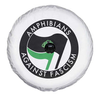Amphibians Against Fascism Spare Tire Cover Anti-Fascist Frog Logo Portland Protest - Wonder Print Shop