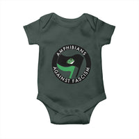 Amphibians Against Fascism Baby Onesie Anti-Fascist Frog Logo Portland Protest - Wonder Print Shop