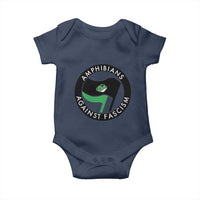 Amphibians Against Fascism Baby Onesie Anti-Fascist Frog Logo Portland Protest - Wonder Print Shop