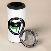 Amphibians Against Fascism 4 in 1 Can Cooler Tumbler Anti-Fascist Frog Logo Portland Protest - Wonder Print Shop