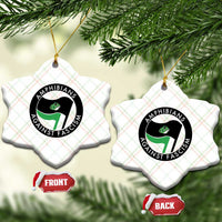 Amphibians Against Fascism Ceramic Ornament Anti-Fascist Frog Logo Portland Protest - Wonder Print Shop