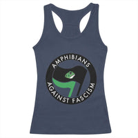 Amphibians Against Fascism Racerback Tank Top Anti-Fascist Frog Logo Portland Protest - Wonder Print Shop
