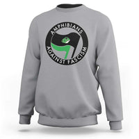 Amphibians Against Fascism Sweatshirt Anti-Fascist Frog Logo Portland Protest - Wonder Print Shop