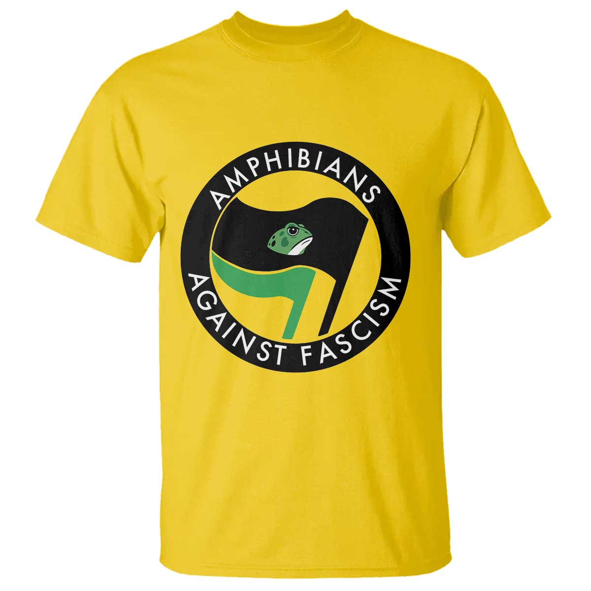 Amphibians Against Fascism T Shirt Anti-Fascist Frog Logo Portland Protest - Wonder Print Shop