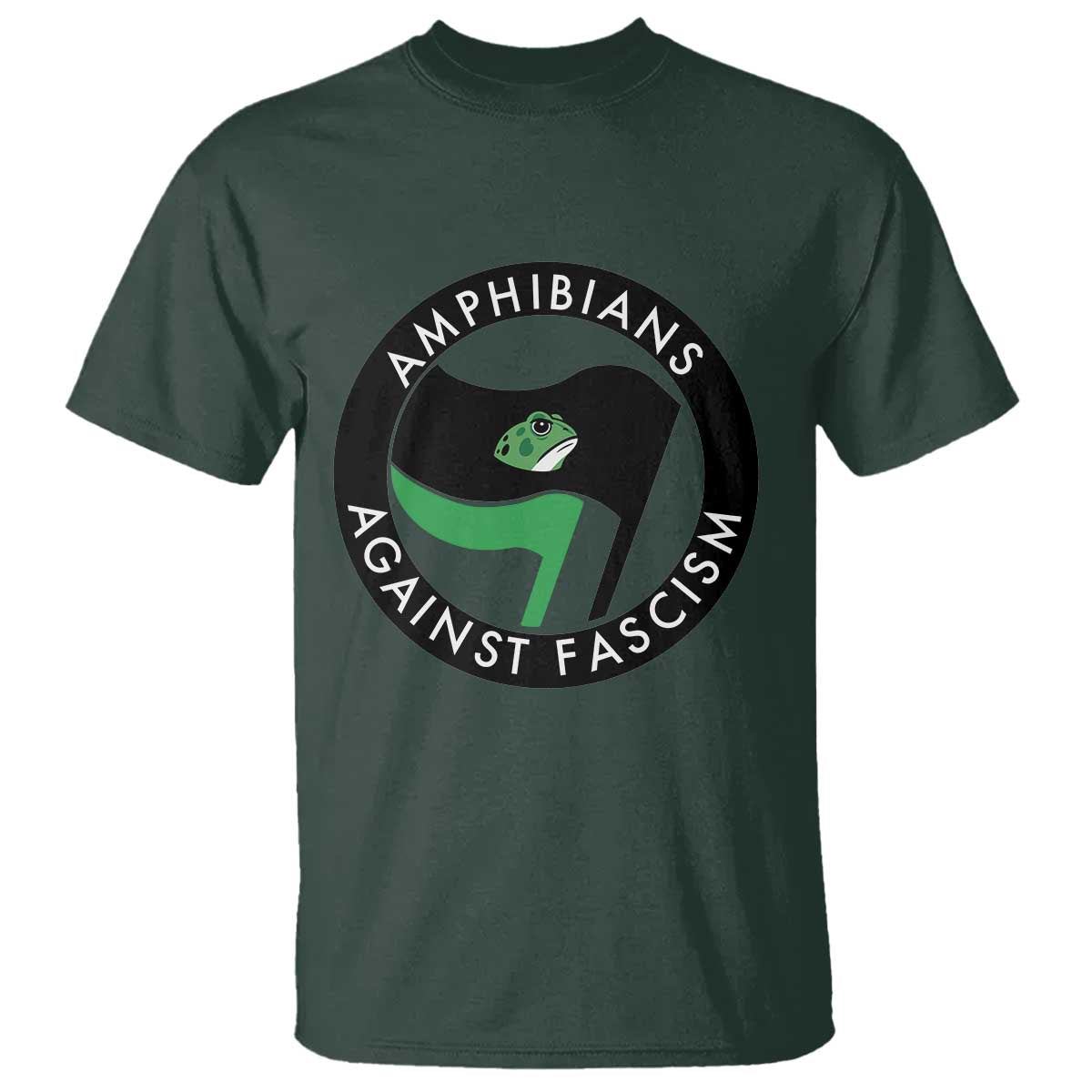 Amphibians Against Fascism T Shirt Anti-Fascist Frog Logo Portland Protest - Wonder Print Shop