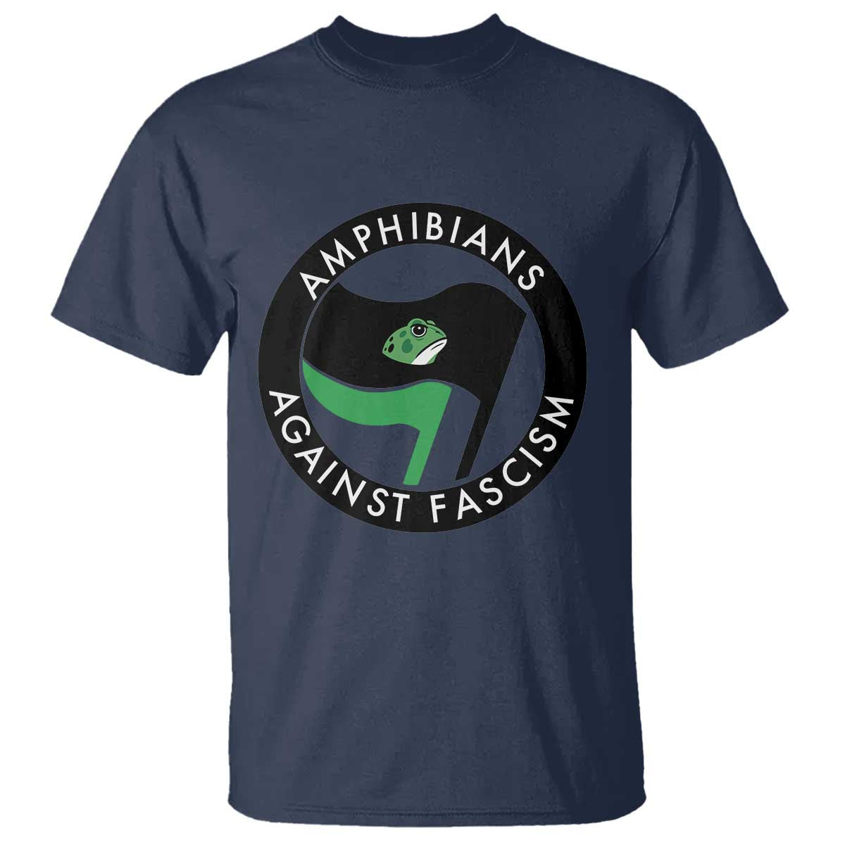 Amphibians Against Fascism T Shirt Anti-Fascist Frog Logo Portland Protest - Wonder Print Shop