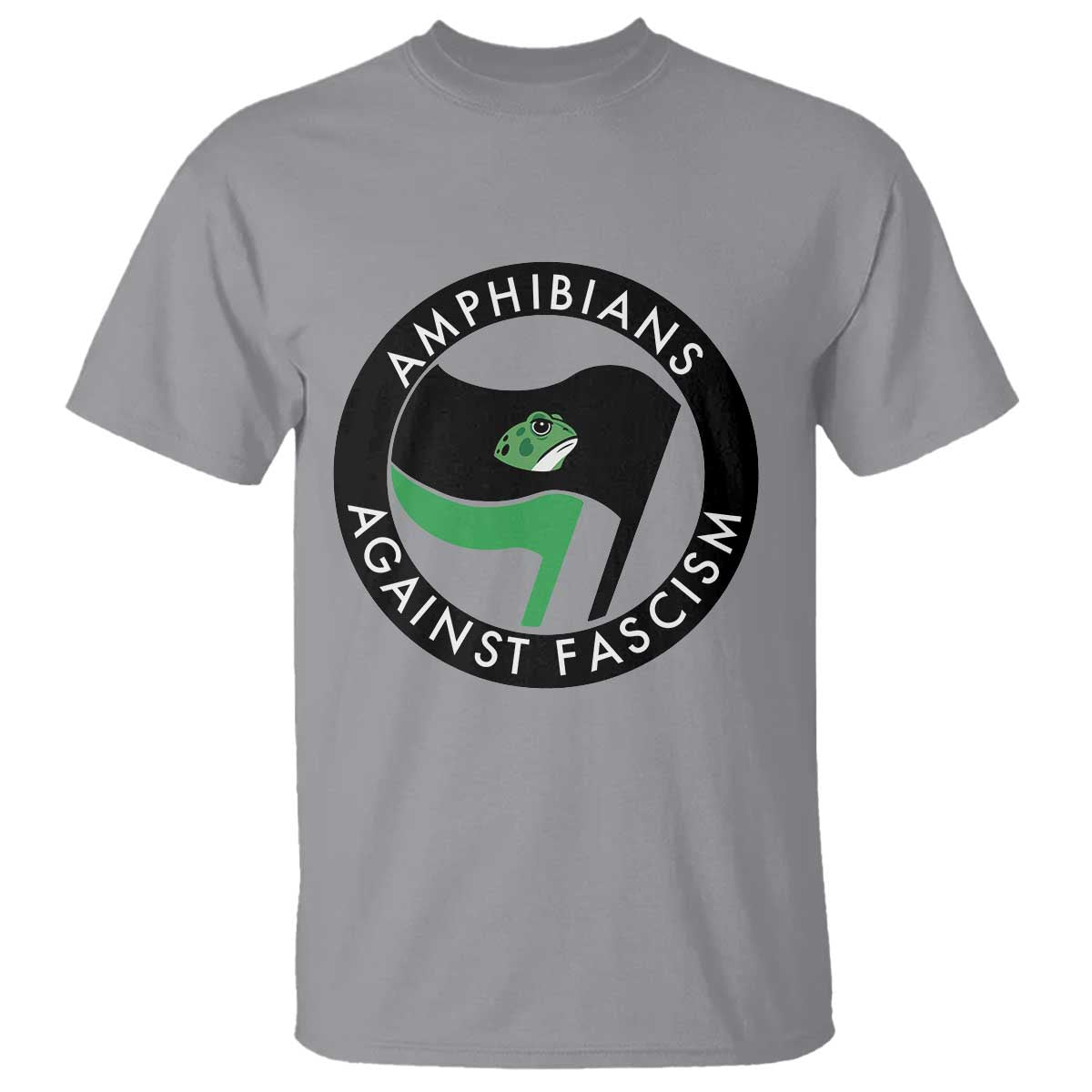 Amphibians Against Fascism T Shirt Anti-Fascist Frog Logo Portland Protest - Wonder Print Shop