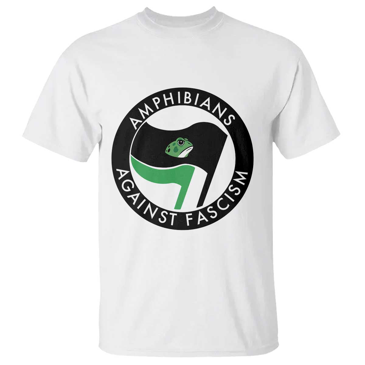 Amphibians Against Fascism T Shirt Anti-Fascist Frog Logo Portland Protest - Wonder Print Shop