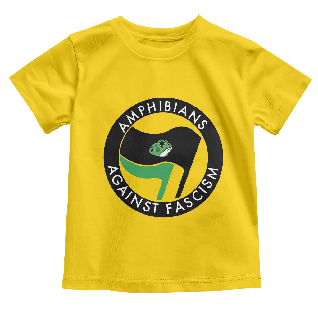 Amphibians Against Fascism Toddler T Shirt Anti-Fascist Frog Logo Portland Protest - Wonder Print Shop