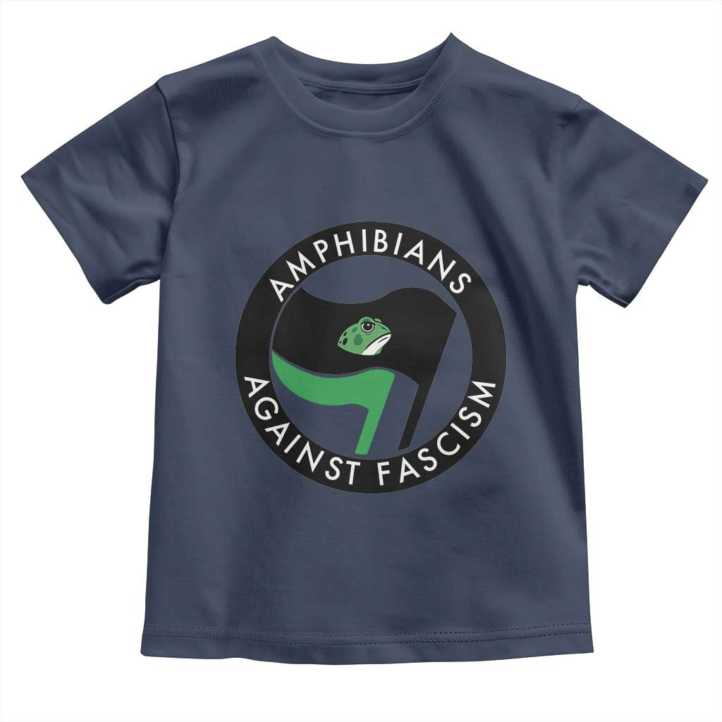 Amphibians Against Fascism Toddler T Shirt Anti-Fascist Frog Logo Portland Protest - Wonder Print Shop