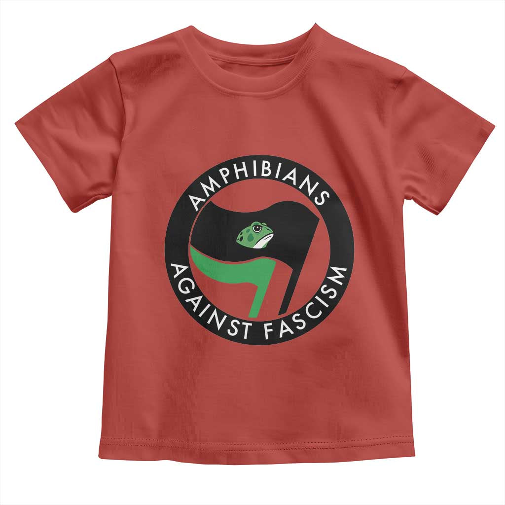 Amphibians Against Fascism Toddler T Shirt Anti-Fascist Frog Logo Portland Protest - Wonder Print Shop