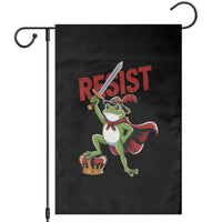 Sword Wielding Frog Resistance Garden Flag Resist Protest No Kings - Wonder Print Shop