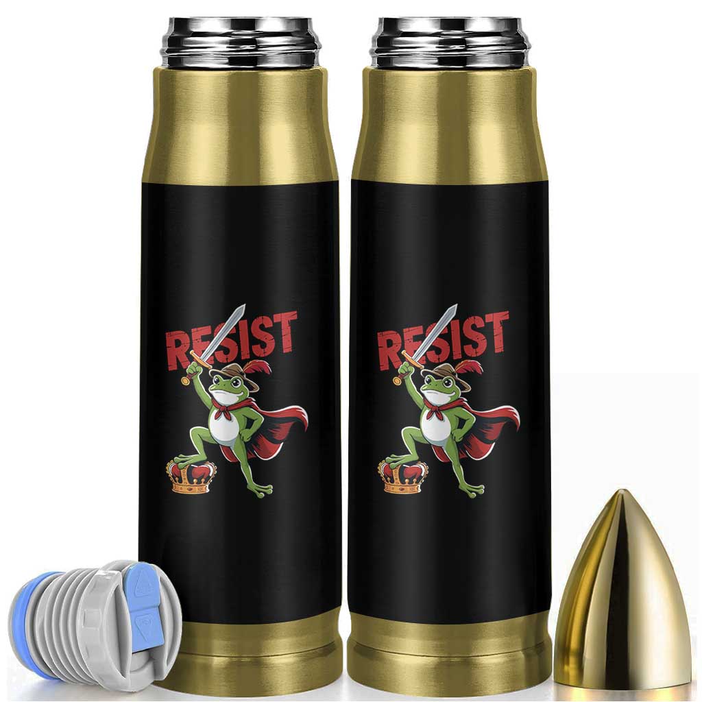 Sword Wielding Frog Resistance Bullet Tumbler Resist Protest No Kings - Wonder Print Shop